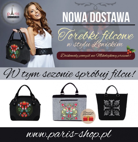 TOREBKI Z FILCU , TOREBKA FILCOWA - HIT W TYM SEZONIE!